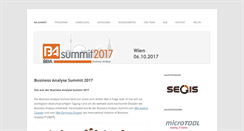 Desktop Screenshot of business-analyse-summit.com